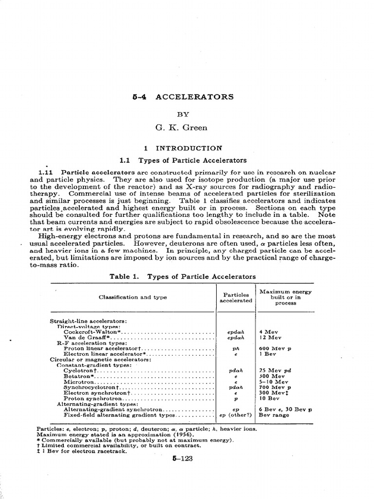 Acceleratori by Green Section - 5 | PDF | Particle Accelerator ...