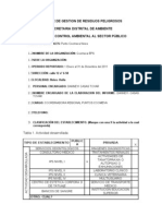 Informe de Gestion de Residuos Peligrosos Punto Neiva2011