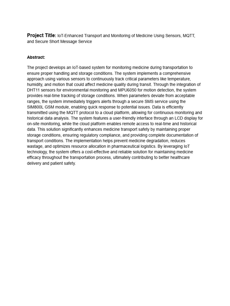Abstract Project | PDF