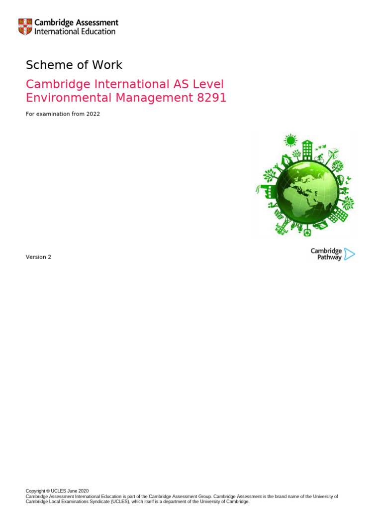 8291 Scheme of Work (For Examination From 2022) | PDF | Atmosphere Of ...