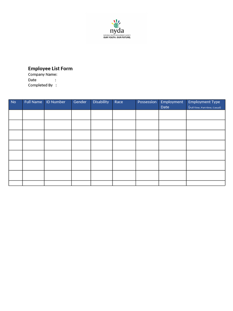 EmployeeFormList 2 | PDF
