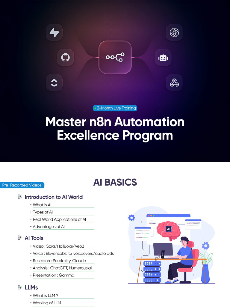 Master n8n Automation Excellence Program 1 | PDF