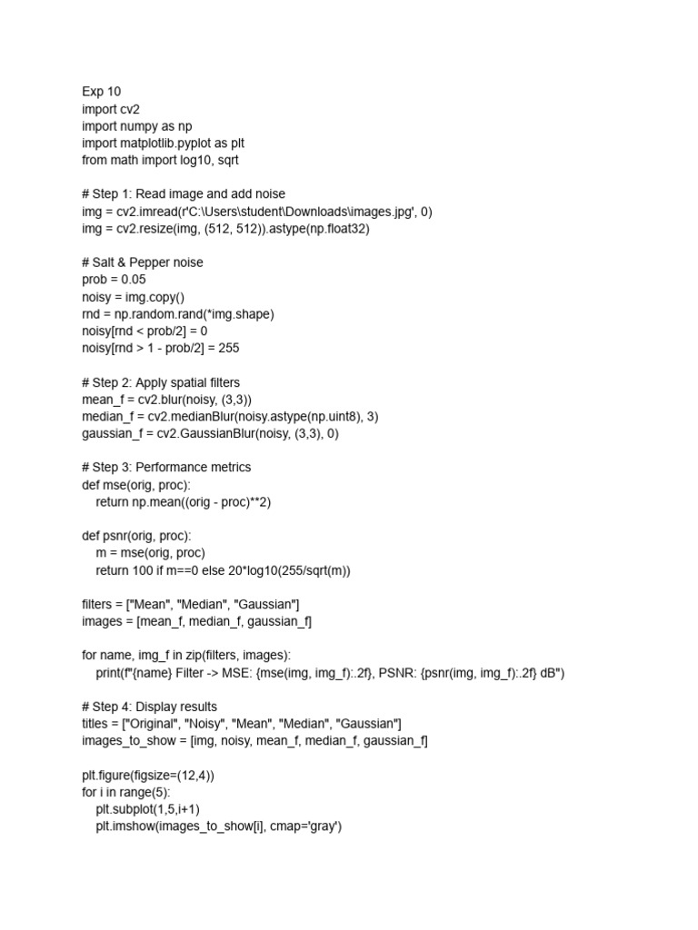 Exp 10 | PDF