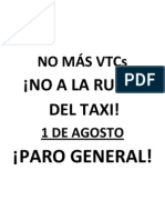 No A La Ruina Del Taxi