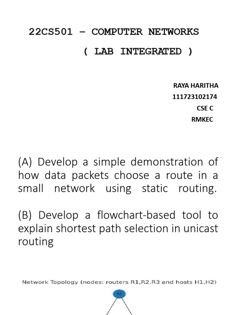 Mini Project 4 CN | PDF | Routing | Computer Network