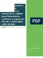 Introducción A Programas de Aseguramiento y Control de La Calidad para Laboratorios - Prospecto