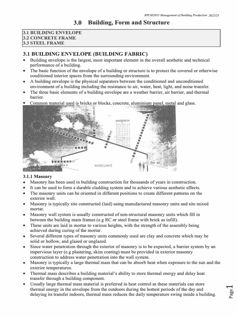 BTCM2033 - Topic 3 - Building Form and Structure - 2022-23 | PDF ...