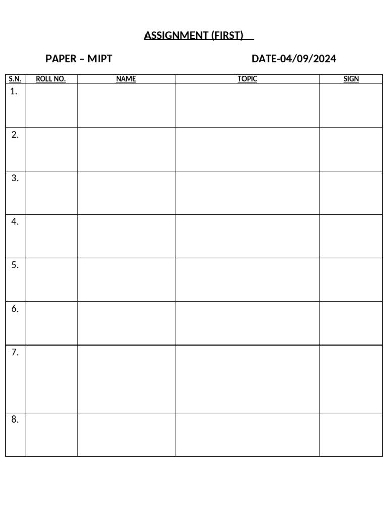 Assignment First | PDF