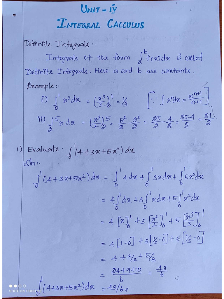 Integral Calculus | PDF