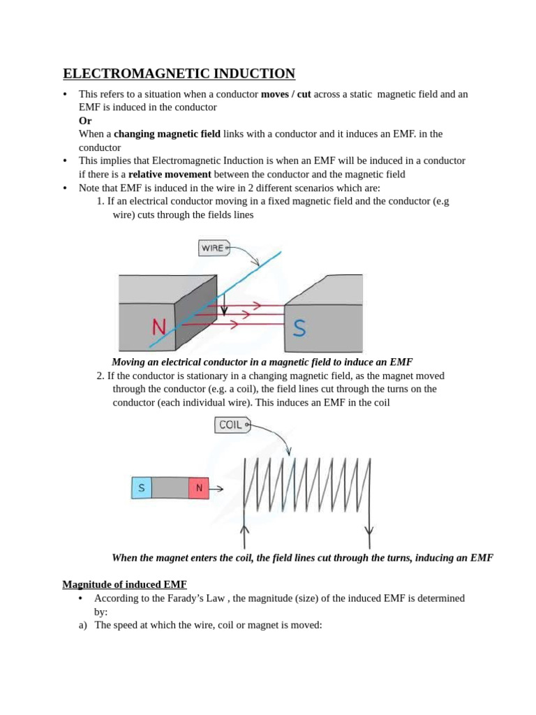 Electromagnetic Induction | PDF | Electromagnetic Induction | Inductor