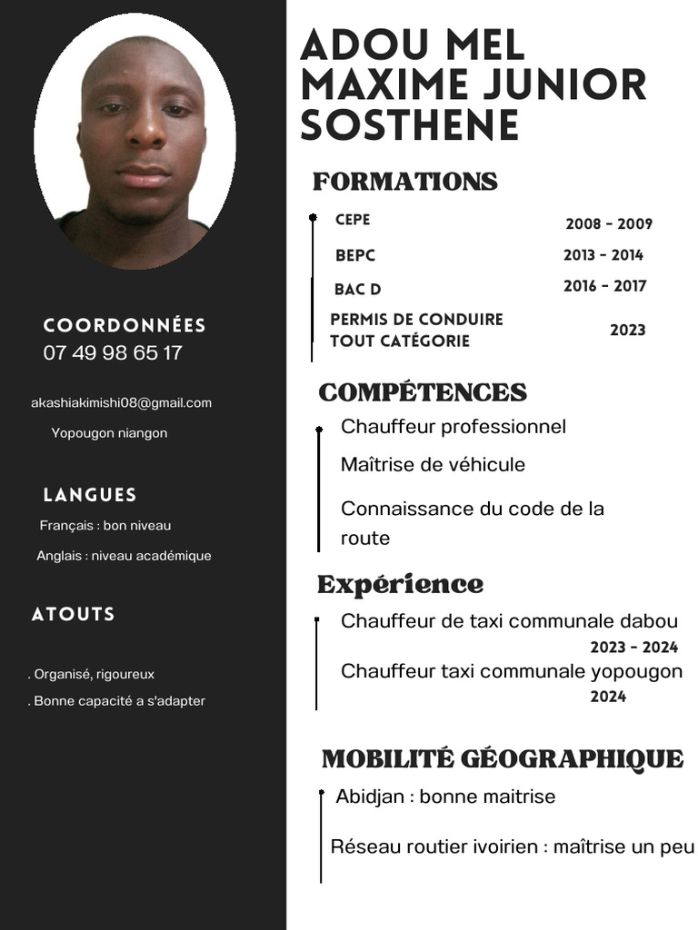 CV Homme Professionnel Simple Noir Blanc Informaticien 20260222 203652 ...