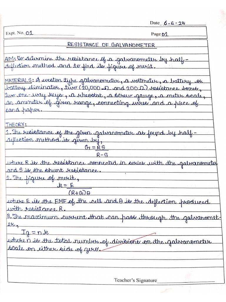 Physics Lab Record Grade 12 | PDF