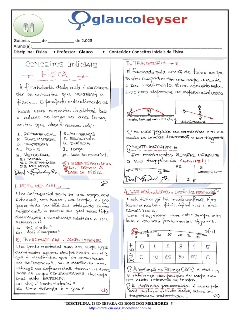01 - Conceitos Iniciais Da Física - Glauco | PDF
