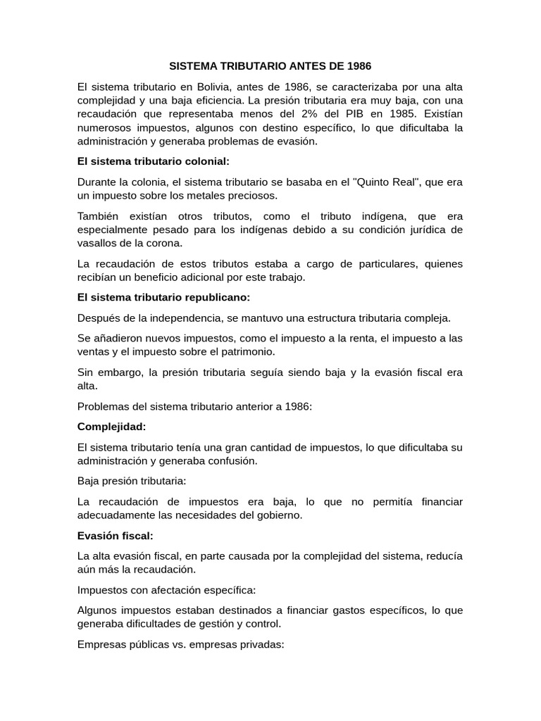 Sistema Tributario | PDF | Impuestos | La política fiscal