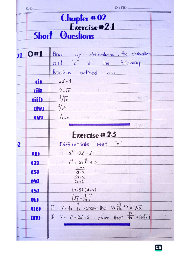 12th Math Ch#02 VIP Short Long | PDF