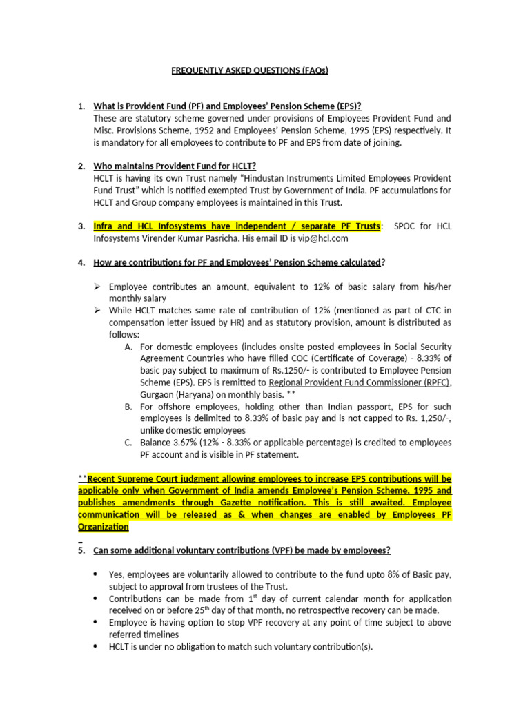 PFStatement 1 FAQ | PDF | Personal Finance | Retirement