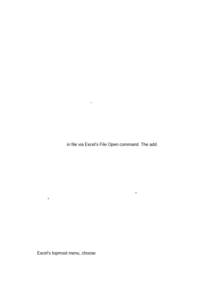 How To Install Mac Excel Addin | PDF | Microsoft Excel | Finder (Software)