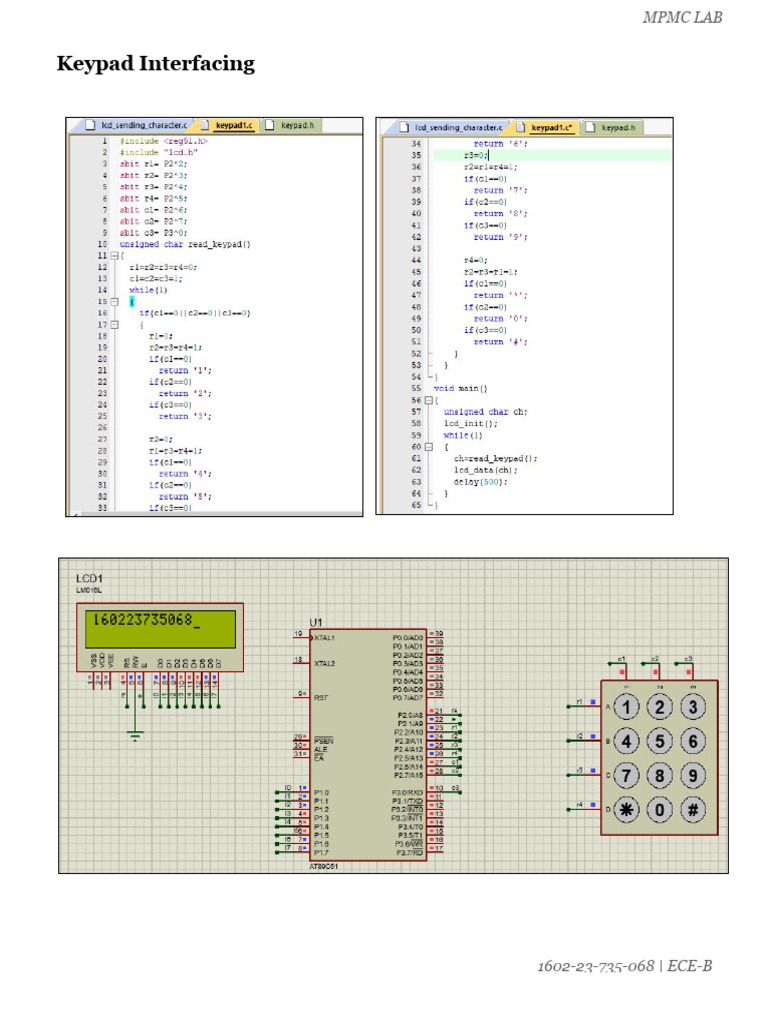 MPMC Lab Codes Updated | PDF
