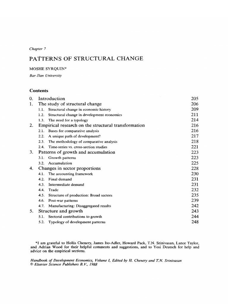 Patterns of Structural Change | PDF | Economics | Economic Equilibrium