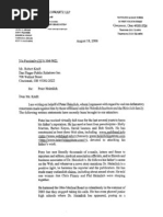 Letter From My Attorney H. Louis Sirkin To Robert Kraft (My Father's Press Agent) Re: False & Defamatory Letter Being Circulated, August 18, 2006