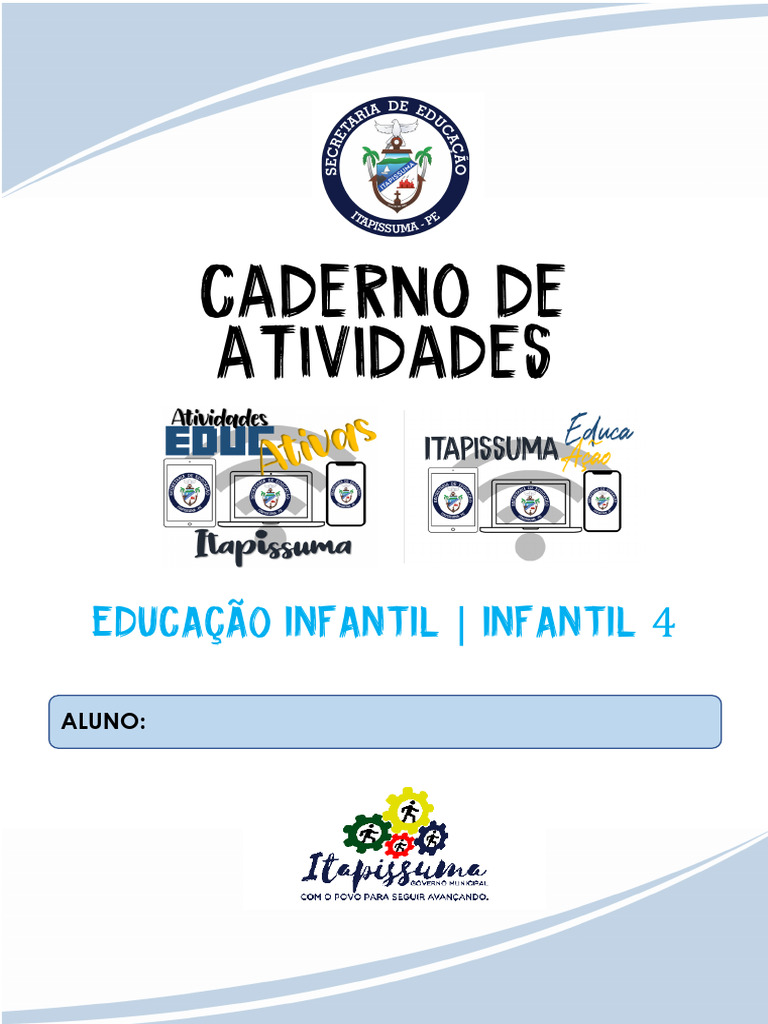 CADERNO DE ATIVIDADES EDUCAÇÃO INFANTIL Infantil 4 | PDF