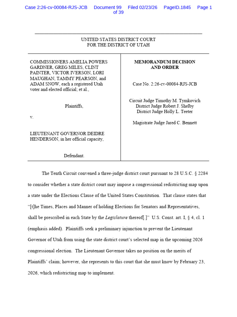 Memorandum Decision and Order | PDF | Lawsuit | Standing (Law)