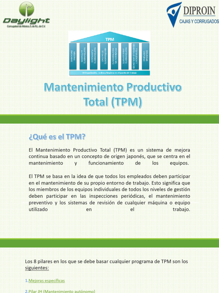 Mantenimiento TPM | PDF
