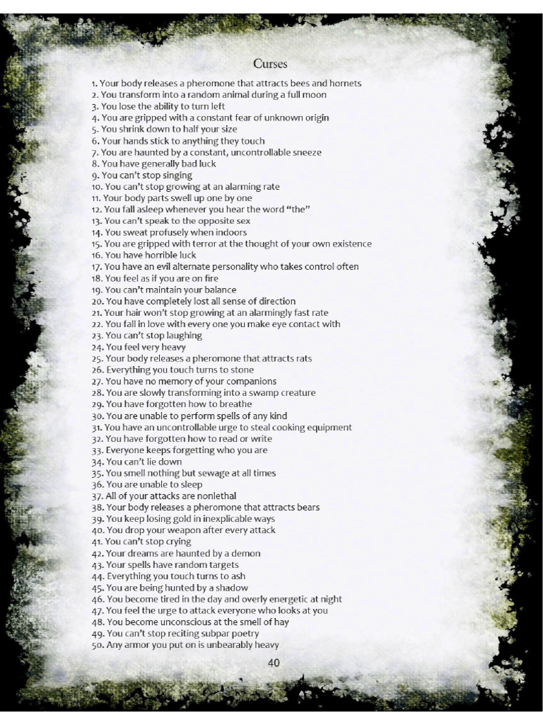 Curses | PDF