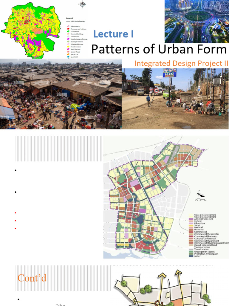 Lecture - 01 Patterns of Urban Form | PDF | Urban Design | Area
