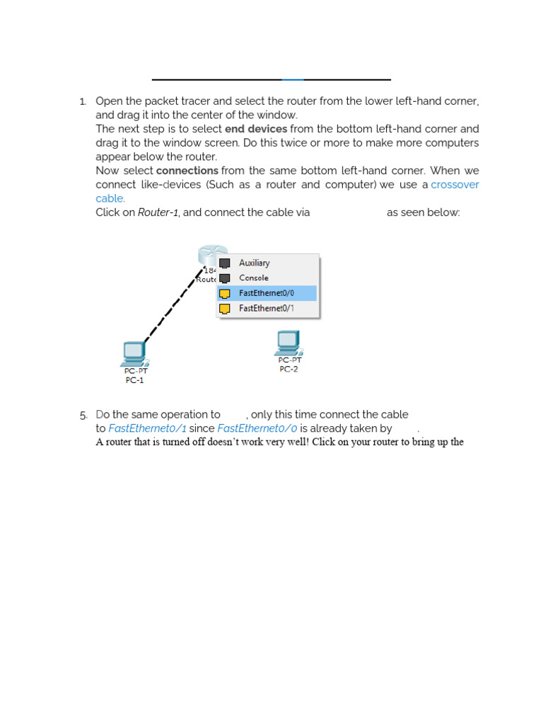 Configure A Router With CLI in Packet Tracer | PDF | Ip Address ...