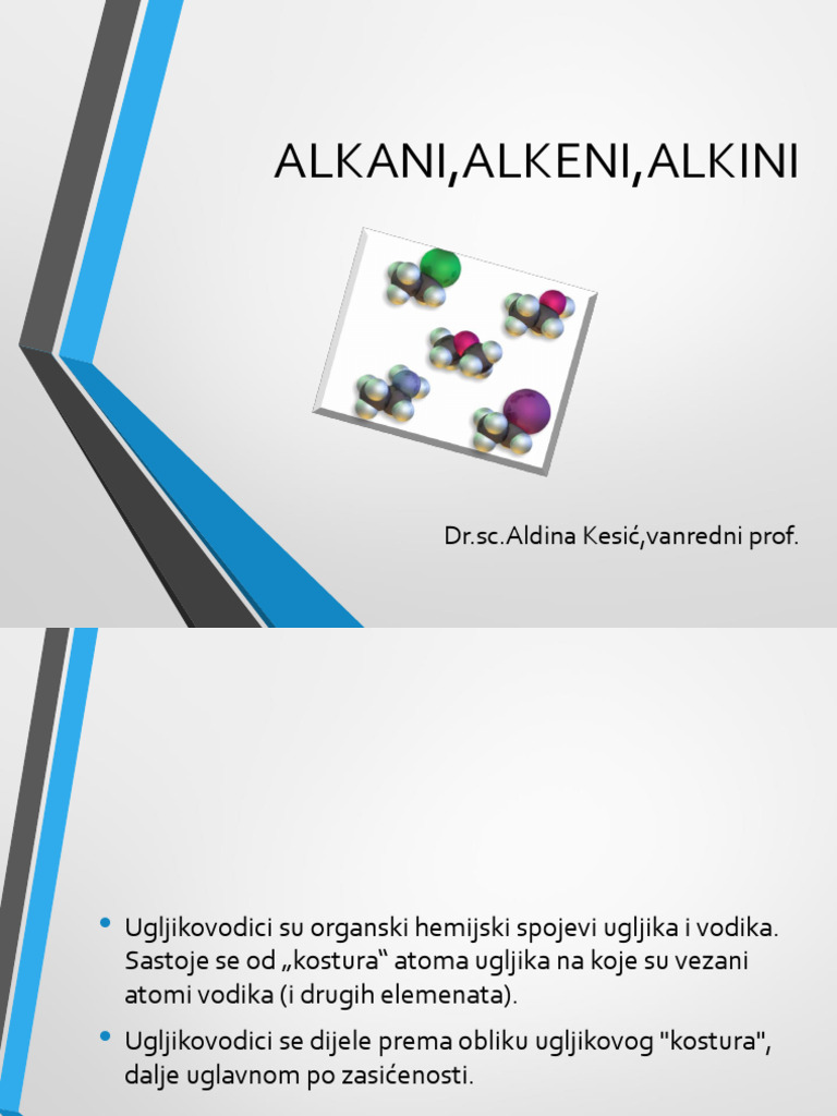 Kesic - Alkani, Alkeni, Alkini | PDF