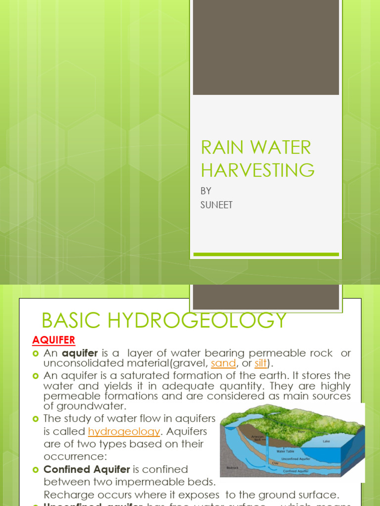 Bs 7 Rain Water Harvesting Updated | PDF | Aquifer | Groundwater