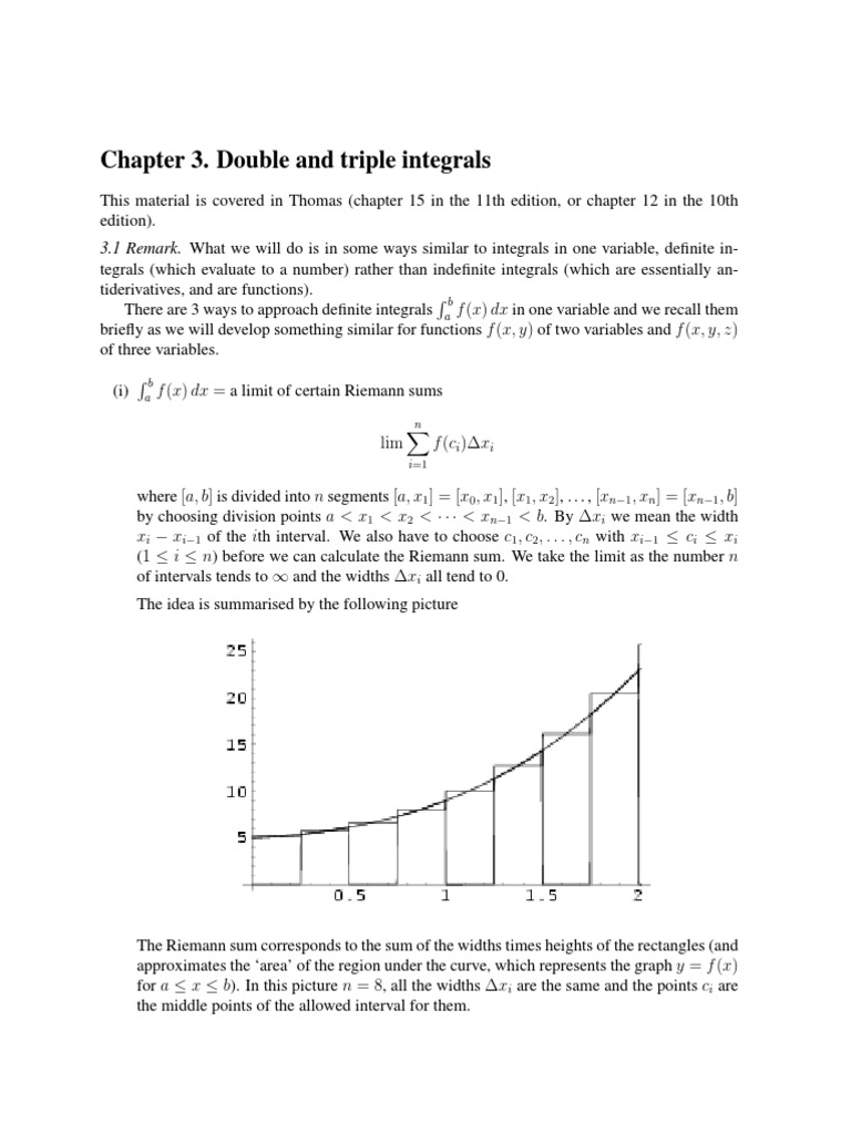 Understanding Double and Triple Integrals | PDF