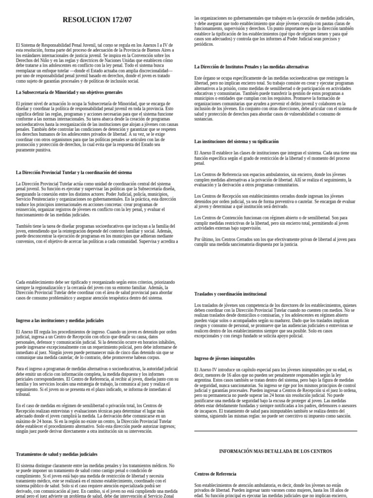 Resolucion 172 | PDF | Correcciones | Mandato