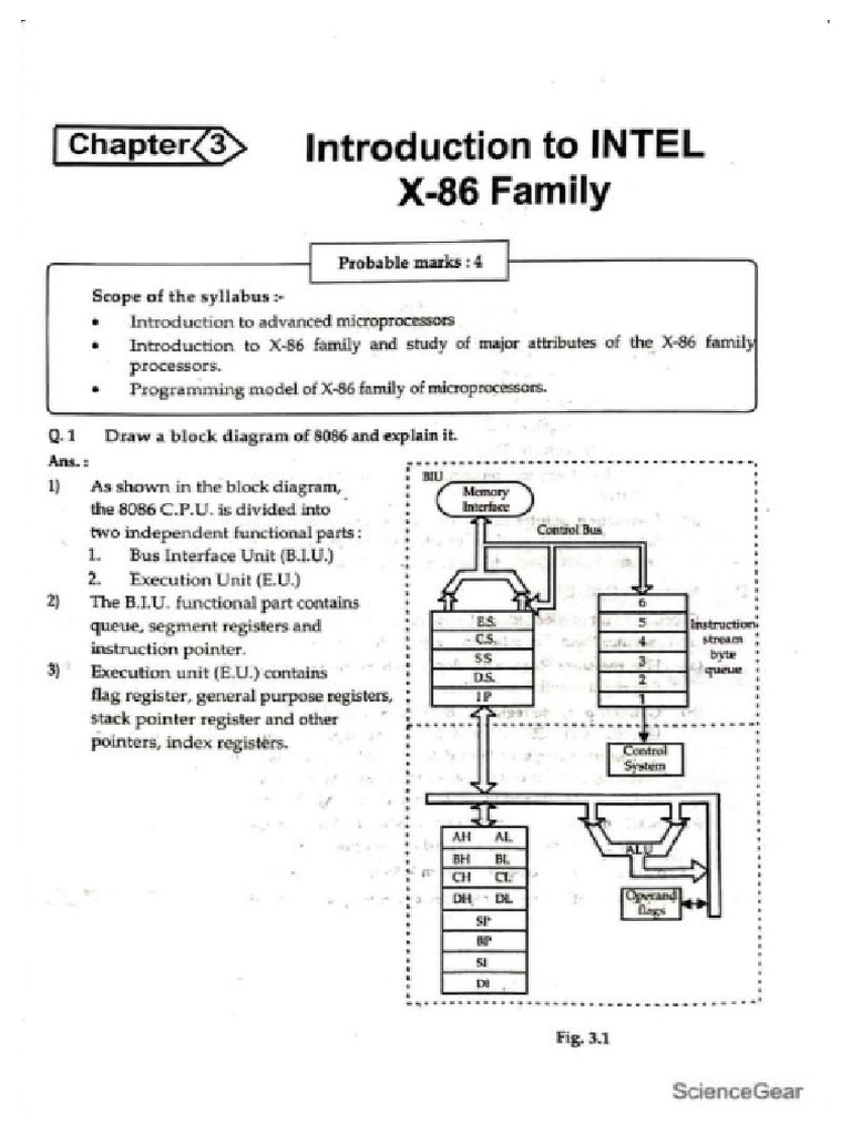 Introduction To INTEL X-86 Family | PDF