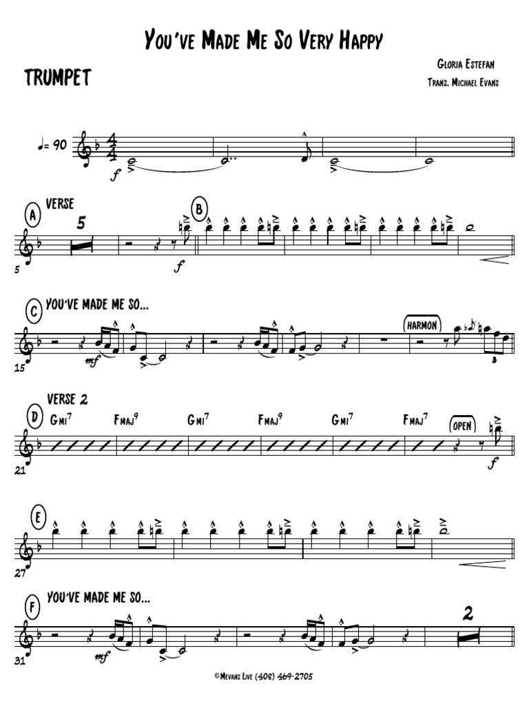 Youve Made Me So Very Happy - Trumpet | PDF