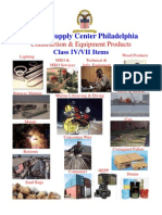 Construction & Equipment Products Class IV/VII Items