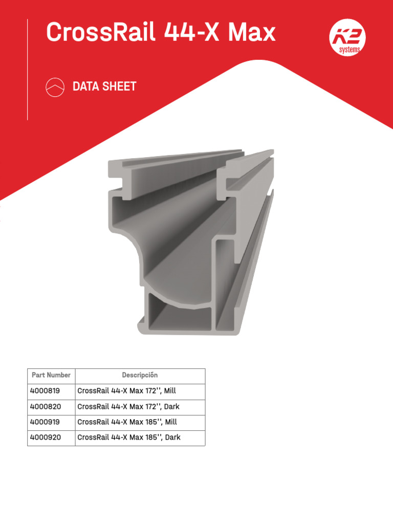 Ficha Riel Cr44x Max Ds MX | PDF