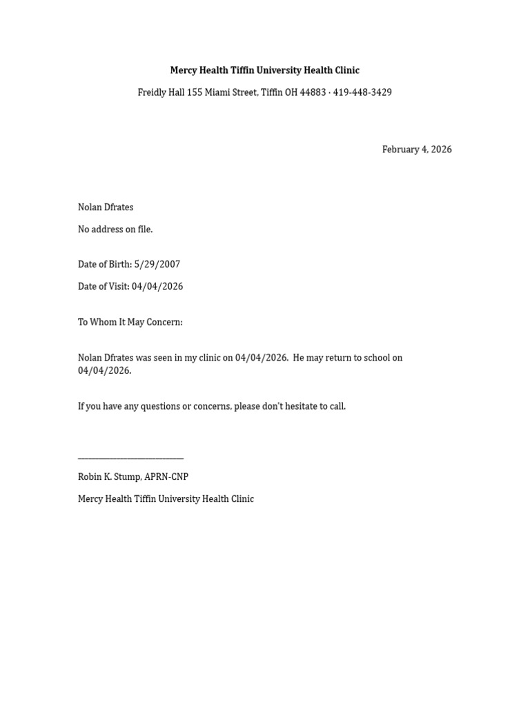 Clinic Visit Note Original Template-1 PDF | PDF