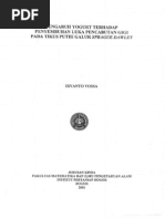 Download pengaruh yogurt terhadap penyembuhan luka by Iryanto Yossa SN100267826 doc pdf