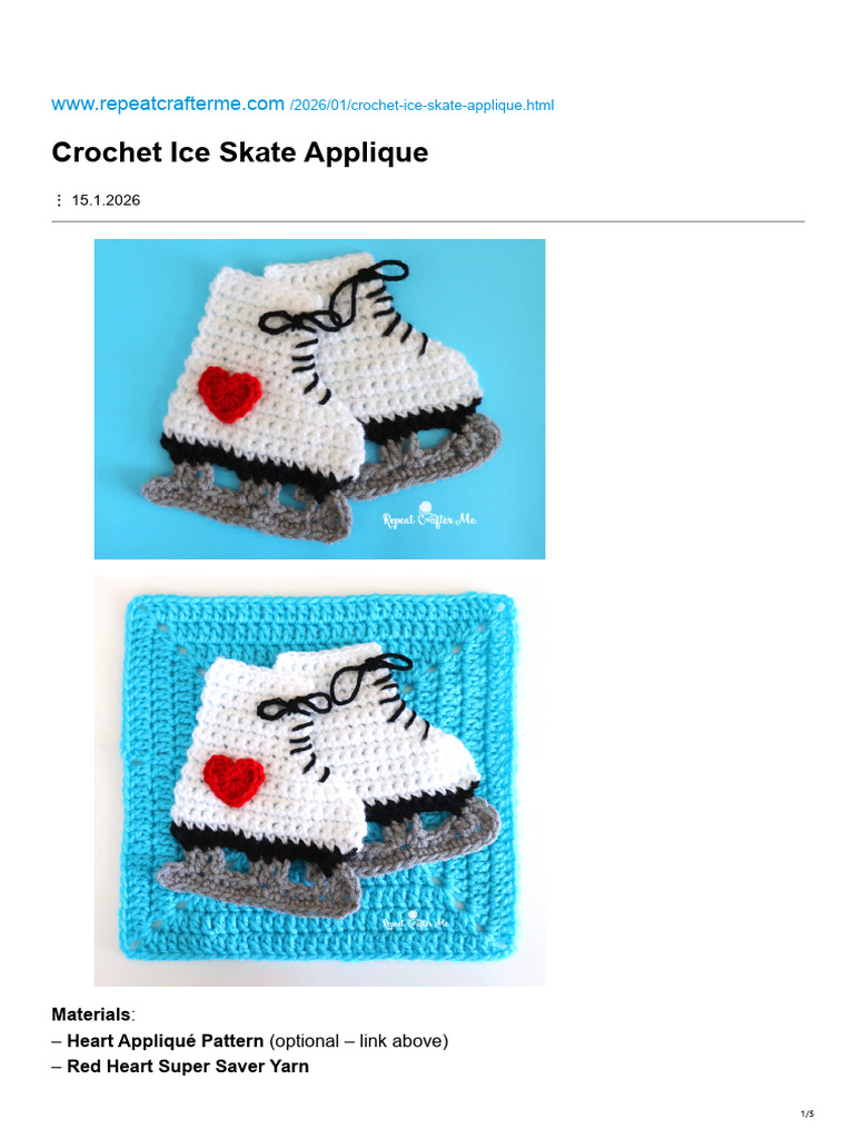 Ice Skate Applique | PDF