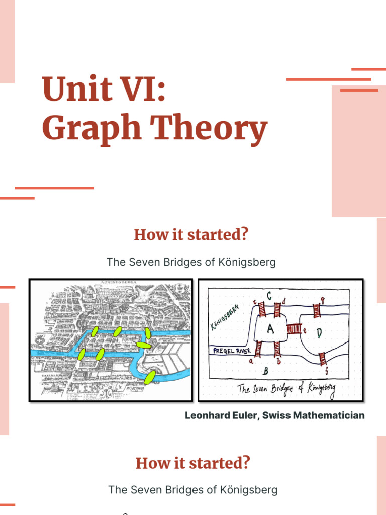 Unit 6 - Graph Theory | PDF | Mathematical Concepts | Theoretical ...