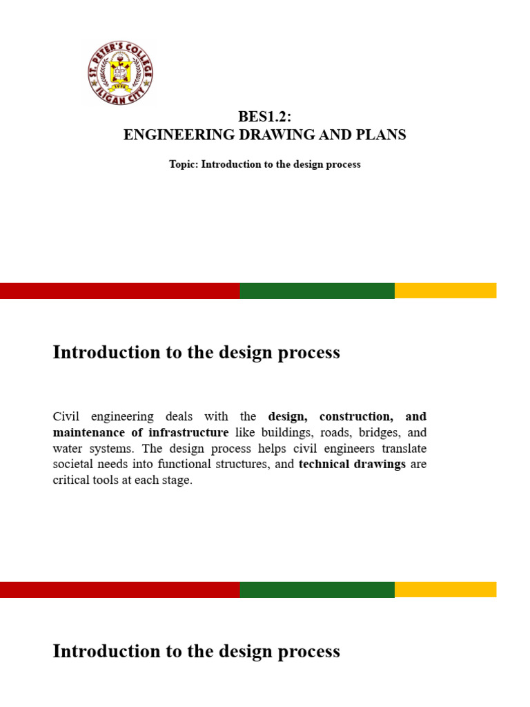 Topic 1 Introduction To The Design Process | PDF | Technical Drawing ...