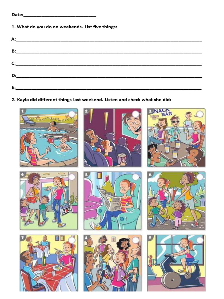 Simple Past Exercise | PDF