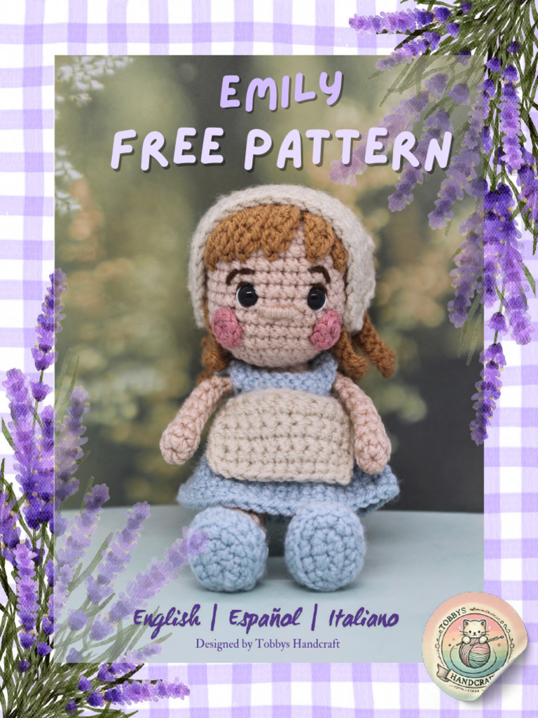 Emily Free Pattern-Min | PDF | Crochet | Weaving