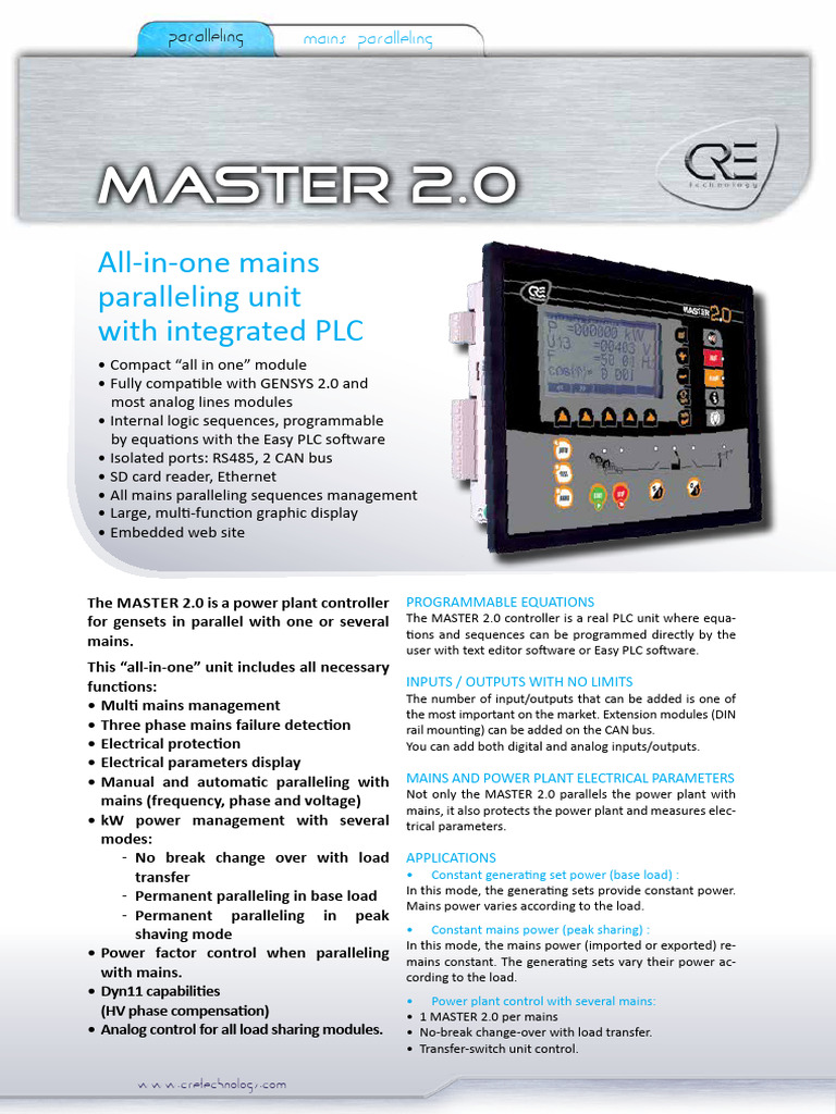 Master2.0 Sales Documentation | PDF | Programmable Logic Controller ...