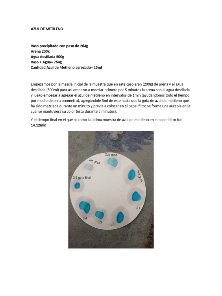 Azul de Metileno | PDF