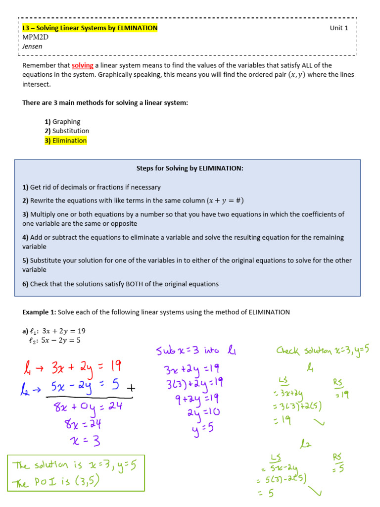 U1l3t Elimination | PDF