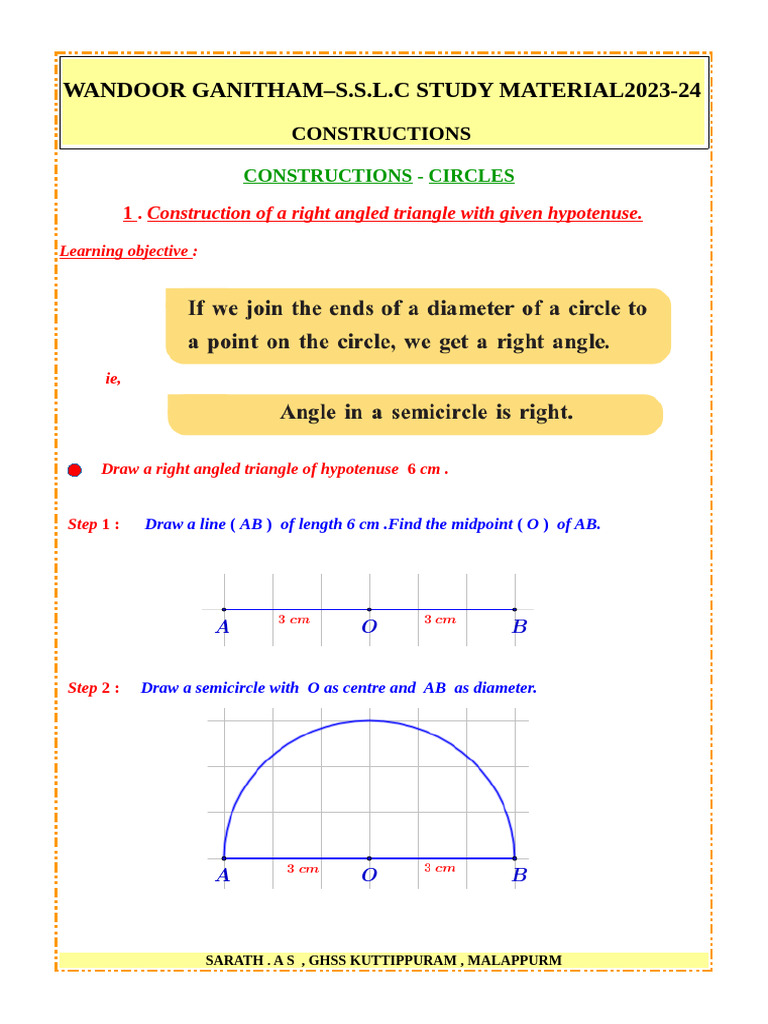X Constructions 24 | PDF | Circle | Triangle