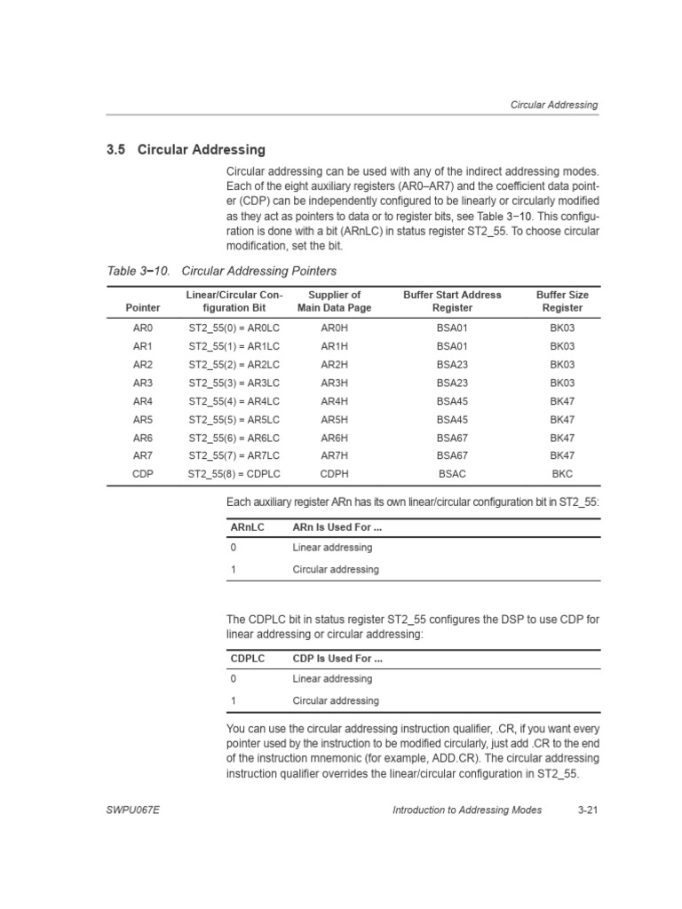Circular Addressing | PDF | Computer Hardware | Computer Programming
